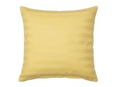 Povlak na polštář 40x40 Atlas grádl proužek 2,5 cm žlutý