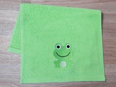 Dětský ručník LILI 30x50 Žabka zelená