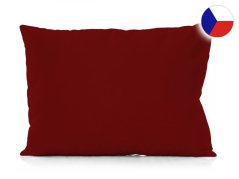 Jednobarevné povlečení bavlněné na zip 2x 70x90, 200x200 EXCLUSIVE vínové