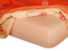 Jersey prostěradlo 80x220 EXCLUSIVE meruňkové 