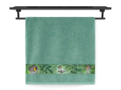 Dětský ručník 50x100 NORA TISK 450g Dinosauřík oliva