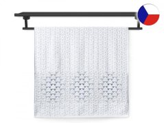 Luxusní froté osuška 70x140 TERRY TRIANGL 500g bílo/levandulová