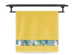 Dětský ručník 50x100 NORA TISK 450g Jednorožec sytá žlutá