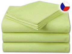 Klasické prostěradlo bavlna na dvoulůžko zelené 220x240