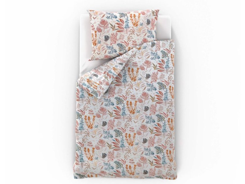 Povlečení satén Luxury Collection 70x90, 140x200 Coral garden