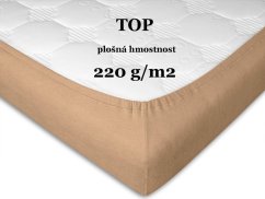 Dětské froté prostěradlo 70x160 EXCLUSIVE světle hnědá
