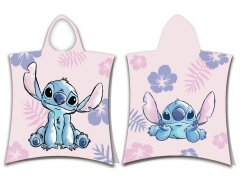 Dětské froté pončo/osuška Lilo a Stitch pink