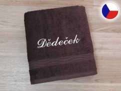 Dárkové balení ručníku DĚDEČEK hnědý