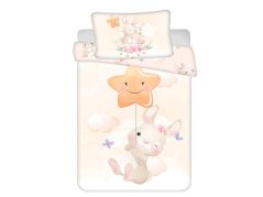 Dětské povlečení do postýlky 100x135, 40x60 Bunny Star