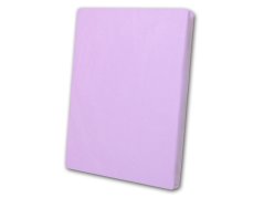 Bavlněné prostěradlo s gumou 120x200 Světle fialové na vysokou matraci