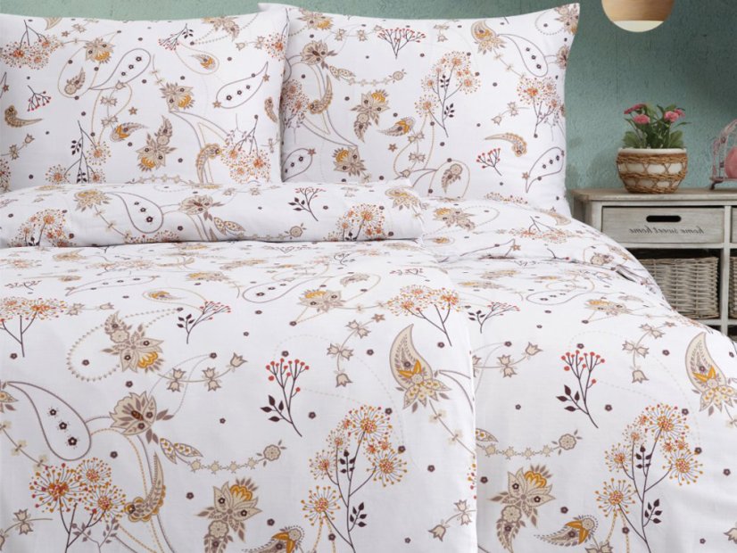 Bavlněný dekorační polštářek 40x40 EXCLUSIVE Liselotte terakota