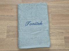 Osuška SE JMÉNEM 70x140 Ratanika světlý mint