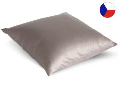 Luxusní saténový povlak na polštář 40x60 ORNELLA Amélia hnědá