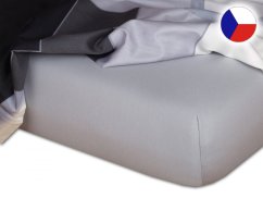Jersey prostěradlo 90x200 EXCLUSIVE šedé 