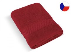 Kvalitní froté ručník 50x100 PROUŽEK vínový 450g