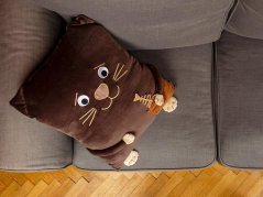 Dětský polštářek Hnědý kocourek 43x36