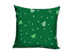 Vánoční povlak na polštářek 40x40 Zelené vánoce