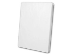 Bavlněné prostěradlo s gumou 100x200 Bílé na vysokou matraci