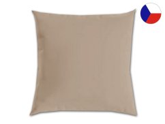 Jednobarevný povlak na polštář bavlněný 50x50 béžová II