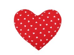 Dekorační polštářek 42x40 Srdíčka červená