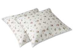 Saténový dekorační polštářek 40x40 GEON Květinky