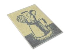 Malý kuchyňský ručník 35x50 ZARA 450g Vařečky žlutošedá