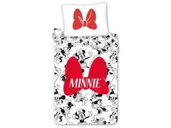 Dětské bavlněné povlečení Minnie red bow 70x90, 140x200