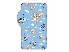 Dětské bavlněné prostěradlo s potiskem 90x200 Bluey 004
