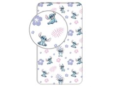 Dětské bavlněné prostěradlo s potiskem 90x200 Lilo a Stitch
