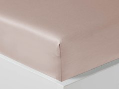 Luxusní saténové prostěradlo 90x200 TENCEL Pudrová