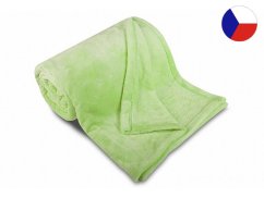 Luxusní mikroplyšová deka ME UNI SLEEP 150x200 Pistáciová 300g