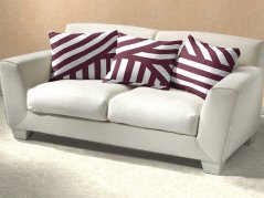 Bavlněný povlak na polštář 50x70 KOMFORT Zebra bordó