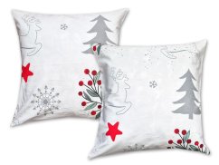 Vánoční povlak na polštář 40x40 bavlna EXCLUSIVE Klaudie