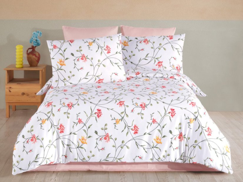 Bavlněné EXCLUSIVE povlečení Aria floralis 2x 70x90, 240x200