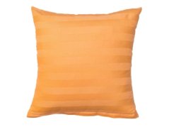 Povlak na polštář 50x70 Atlas grádl proužek 2,5 cm pomerančový