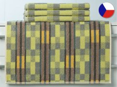 Pracovní ručník 55x100 ZARA 450g Mozaika zelená