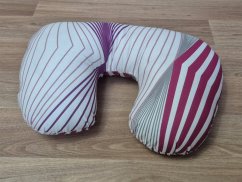 Cestovní polštářek podkova Hortenzie