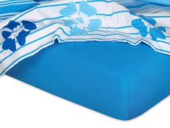 Jersey prostěradlo 90x200 EXCLUSIVE denim