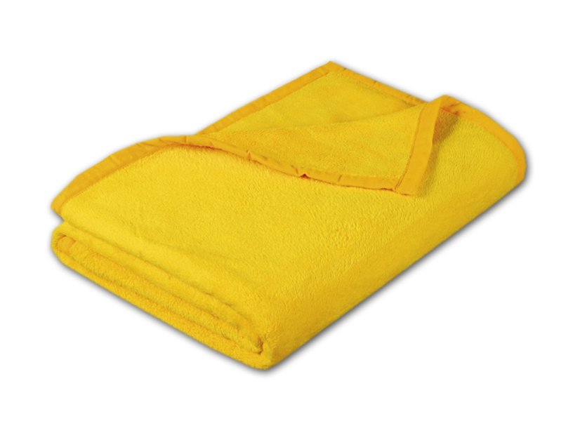 Luxusní deka mikroplyš 150x200 Žlutá 400g
