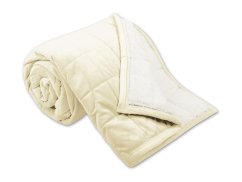 Prošívaná deka Ovečka 590g měsíční třpyt/bílá 150x200