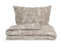 Povlečení flanel 2x 70x90, 220x200 Podzim béžový