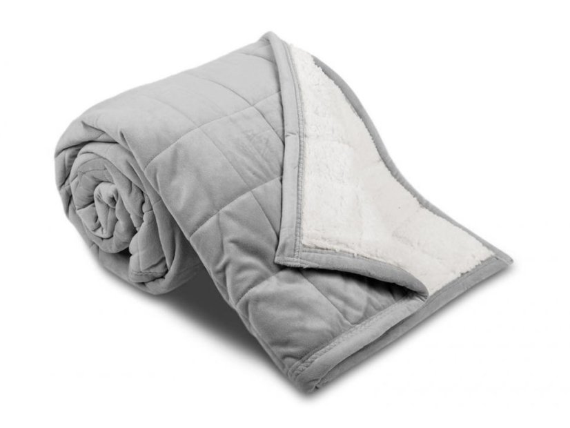 Prošívaná deka Ovečka 590g šedá/bílá 150x200