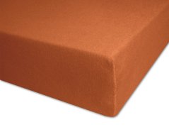 Dětské froté prostěradlo do postýlky 70x140 hnědé