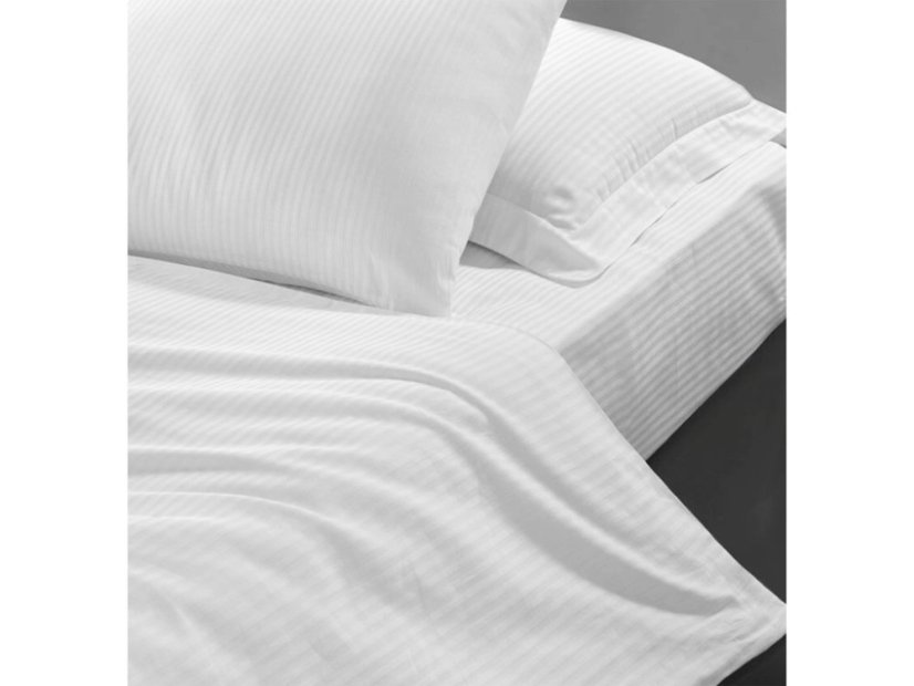 Hotelový povlak na polštář Atlas grádl bílý proužek 4 mm 50x70