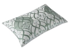 Damaškový povlak na polštář 40x60 EXCELLENT CARMINE Harmonie proudu olivová