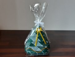 Dárkové utěrky Vánoční stromeček vánoční zelená/bílá 