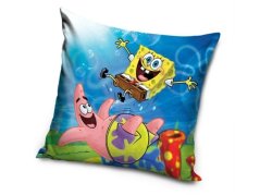 Dětský polštářek Sponge Bob a Patrikova trampolína 40x40