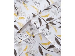 Krepové povlečení 140x200, 70x90 EXCLUSIVE Charlotte hnědá