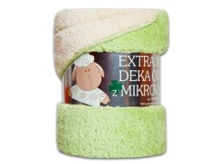 Luxusní deka z mikrovlákna OVEČKA 150x200 Pistácie 500g