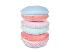 Dětský polštářek 30 cm Makronka fialová-růžová